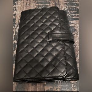 Trish McEvoy Small quilted brush pouch. Brushes not included.